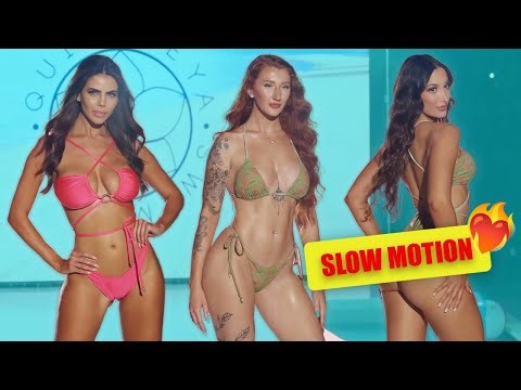 Bikini slow motion sessions EP. 08 | Quisqueya Swimwear in slow motion miami swim week 2024