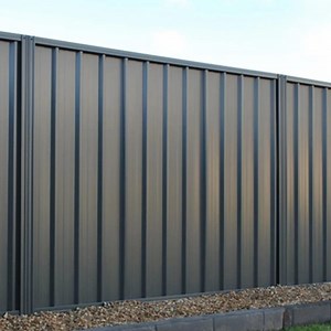 [Hot Item] Black Fence Metal Steel Sheet Privacy Fence Corrugated Steel Fence Panel Corrugated Steel Sheet