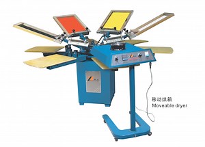 [Hot Item] Spm Series Manual Textile Screen Printer & Moveable Dryer