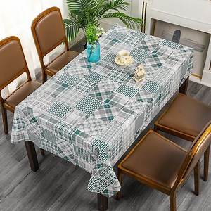 [Hot Item] 137cm * 20m/Roll Hot Sale Checkered Pattern Plastic Table Cover PVC Tablecloth