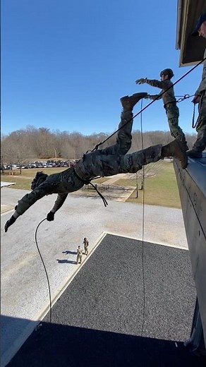 Air Assault Aussie Rappel at Ft. Campbell, KY
