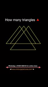 How many triangles #triangle #mathpuzzle #reasoning #reasoningquiz #reasoningquestion #mritunjaylectures #exam #olympiedmath #mathchampions #puzzle #puzzlechallenge | Mritunjay Lectures