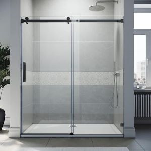 [Hot Item] Home Furniture Hotel Wholesale Fixed Panel Bathroom Sliding Shower Door Glass Room Enclosure Shower Screen