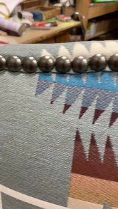 21 reactions | FANTASTIC FABRIC! Pendleton fabric that would brighten your HOLIDAY SEASON! From ottomans to chairs to coverletts! 405-565-3750. #fabricpendleton #pendletonchairs #diningchair | LOREC Ranch - Western Furniture - Rustic Decor | Facebook