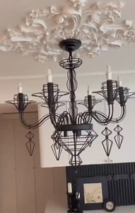 Ceiling Medallion(Pieced Pattern) Ceiling Medallions for Light Fixtures White Upscale Luxury Split Ceiling Medallion Home Lighting Ceiling Medallions