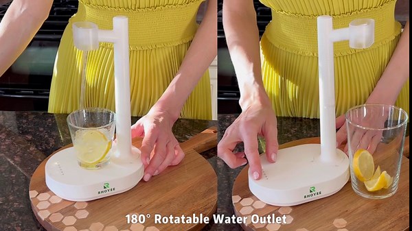 Wireless Desktop Water Dispenser for 5 Gallon Bottles & Universal Bottles - Mini Bedside Water Dispenser Countertop Portable Automatic Water Jug Pump for Home, Office, Outdoor, WD-01