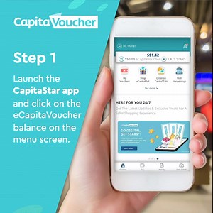 Shop seamlessly and get cashback (STAR$*) with eCapitaVoucher! Purchase your eCapitaVoucher via the CapitaStar App in 5 simple steps and enjoy the perks of shopping with us! Not a CapitaStar member? Sign up via the CapitaStar app with promo code to receive $5 eCapitaVoucher^ to offset your shopping and dining purchases! Download the app now: bit.ly/CSTAR2021 ^For new CapitaStar members who sign up via the app only. *Terms apply | CapitaStar