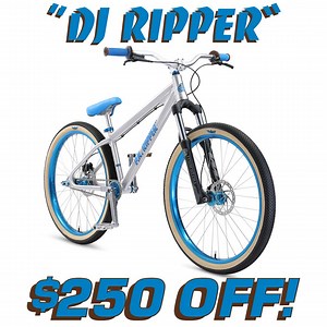 Man, do we have a surprise for you: The awesome 26" DJ Ripper is now $250 off! 😱 That’s right, we’ve reduced the price from $1,199.99 to $949.99! This means that you can start hitting the pump track or trails on one of the coolest dirt jump bikes for a killer deal. And check this out: this is @oneway_lilman’s favorite wheelie bike! The DJ Ripper features legendary Floval tubing, a looptail rear end, and a tapered integrated head tube, along with Manitou Circus Sport forks, Tektro Auriga hydraul
