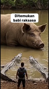 Ditemukan babi raksasa This content is just fiction not real #trendingreels #reels #trendingreelsvideo #reelsindonesia #reelviral #monetisasi #genAi #anomaly #phyton #aneh #makhlukaneh #anaconda #hewananehviral #hewananeh #AI #mistis #mitos #fakta #makhlukhalus #seram #fiksi #fiction #animals #fake | Turmuzi Turmuzi