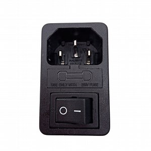 [Hot Item] IEC 250V 10A Power Entry Module En60320 C14 Fusehoulder Power Socket Switch