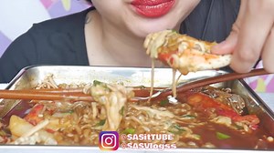 43K views · 986 reactions | ASMR *NEW SPICY NOODLES RICE CAKES + CHEESY KING CRAB (EATING SOUNDS) NO TALKING | SAS-ASMR | ASMR For You | Facebook
