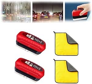 VIED Automotive Oil Film Cleaning Brush, Universal Glass Cleaning Wipe Board (2)