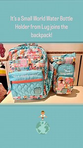 1.7K views · 35 reactions | We all went crazy for the It’s a Small World backpack from @luglife, and now there’s a matching water bottle holder too! I’m still keeping my fingers crossed for a tote or crossbody, but these are both so adorable! 勺冀 Small World Water Bottle Bag from Lug: $45 #itsasmallworld #luglife #disneylug #waltdisneyworld | The Disney Fashionista | Facebook