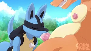 Lucario x charizard