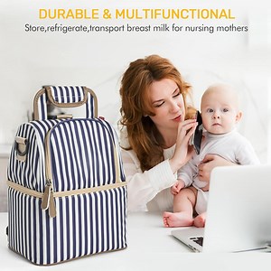 [Hot Item] Custom Fashion Mummy Bag for Feeder Diaper Bag Nappy Bag Baby Set Mummy Travel Nappy