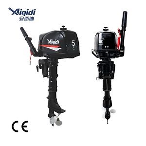 [Hot Item] Portable Boat Engine Aiqidi 5HP Tiller Steering Long/Short Shaft Outboard Motor