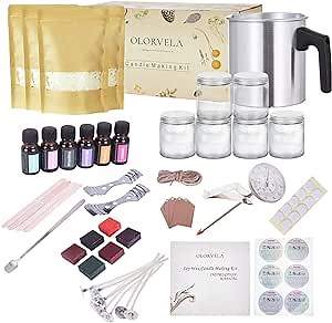 ENCANLIGHT Candle Making Kit for Adults Beginners - Candle Kits DIY Arts and Crafts Kits, Complete Candle Making Supplies Perfect Gifts for Women and Kids