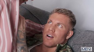 MEN - Super Toned Filou Fitt Gets His Big Cock Sucked Dry By Horny Amone Bane And Washes His Face With His Cum