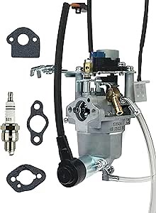 YAMAKATO 100160764 OEM Carburetor for Champion 2500 Watt 201122 200961 200962 Dual Fuel Inverter Generator with Solenoids and Stepper Motor