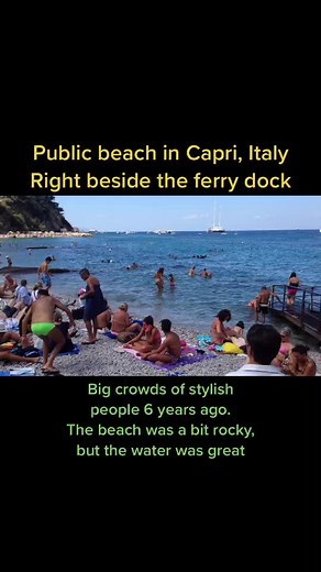 Enjoy this #beach in #capri #italy #cleantok #europe #europeantour #amazing #retirestyletravel #travelblogger #travel