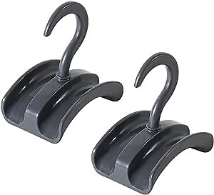 Purse Organizer Closet Bag Hanger - Acrylic Handbag Hangers - Rotating Purse Holder Closet Rod Hook Storage Organizers Rack for Purses | Backpack | Tote | Pocketbook | Crossbody (2 Pack)