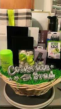 DIY Graduation Gifts Headed Out For Delivery 🙌🏾🙌🏾💚🖤💚🖤 #giftbasketideas #giftideas