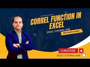 How to use CORREL function in excel | How to Calculate Correlation in Excel | Correl in Excel