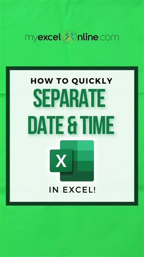 1.7K views · 14 reactions | ⏰ Excel Time Travel: Separating Date &...