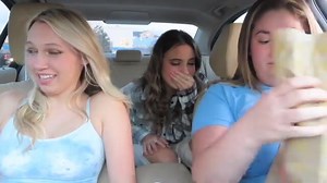 Girl poops inside of car