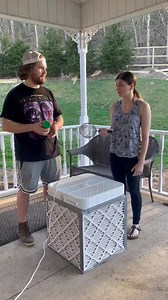 We're doing another experiment with our box fan filter to see how well it performs during a torture test! We're going to pour a whole can of corn starch into the fan while it's running with a GoPro inside to see how much gets collected by the filters! Follow our page for updates on this experiment as well as to stay up to date on our other projects! -Stephen & Samantha Clark | Stephen Clark