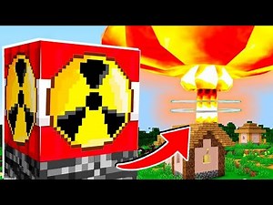 Playing Minecraft and Detonate BomB (BIG BOOM!) 😱 #minecraft