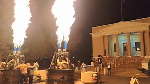Head out to Lovelock, Nevada this weekend for the Lovers Aloft Balloon Festival Starting early Saturday morning you'll see the balloons lifting off if the weather holds out and it should with partly sunny skies expected. Sunday morning the weather should be perfect for flying as well. Here's the balloon glow on Thursday when it was a little too stormy to get the balloons up, but they were able to fire off the burners at least making for a good show. We hope to go up in a balloon and share some g