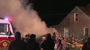 An explosion razes a home in Maryland, sending 1 person to the hospital