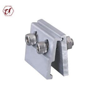 [Hot Item] Anodized Aluminum Solar Metal Tin Roof Mount Seam/Rail/Bracke/Tripod Clamp for Framed Solar Panel