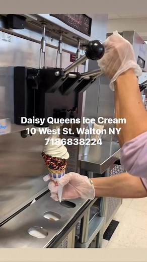 Fresh Chocolate Dipped Waffle Cones at Daisy Queens Ice Cream Walton NY | Daisy Queens Ice Cream