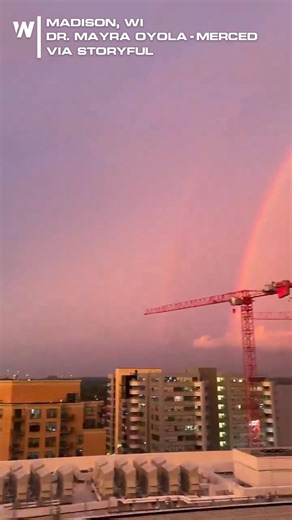 10K views · 141 reactions | sunset + rainbow + storm clouds + lightning = 勞 | WeatherNation | Facebook
