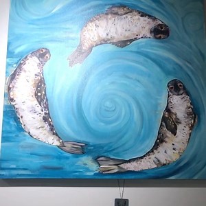 2.2K views · 234 reactions | Fine Art Giclée Canvas Prints ❤️ elihalpin.com #seals #swirls #elihalpin #canvasprints | Eli Halpin Oil Paintings | Facebook