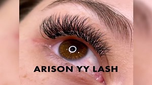 Arison Lashes 4D W Shape Eyelash Extension Natural Soft Volume Premade Fans Faux Mink Matte Black Cluster 12 rows(4DW-0.07-C-8-15mix)