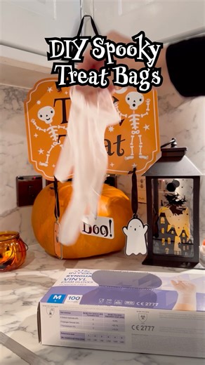 17K views · 58 reactions | DIY spooky treat bags!  Let those vinyl gloves work their magic this Halloween. Get a pack of 100 for only £3.99 and create unforgettable treat bags filled with your favorite chocolates and sweets. Don’t forget to check out our range of sweets and mini chocolates for the perfect treats!  #HalloweenDIY #TrickOrTreat #halloween #spookyseason #treatbags #halloweenideas | Poundstretcher | Facebook