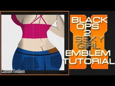 Sexy Girl Emblem Tutorial : Call of Duty Black Ops 2 Emblems