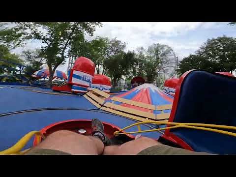 "Tilt-A-Whirl" POV Amusement Ride at Adventureland