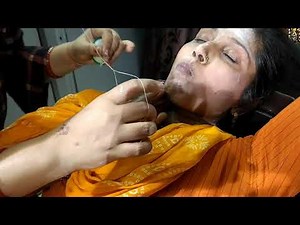 Full face threading/Tutorial step by step how to do full face threading with thread