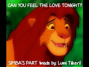 The Lion King - Can You Feel The Love Tonight Simba's Part (One Line Multilanguage) [HD]