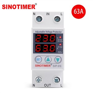 [Hot Item] Sinotimer Svp916 Digital LED Voltage Protector Adjustable Overcurrent Relays 120/230V 63A Protector