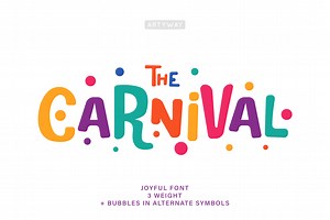 Carnival Headline Font, a Sans Serif Font by artyway