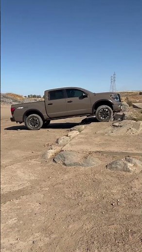 2021 Nissan Titan off road.