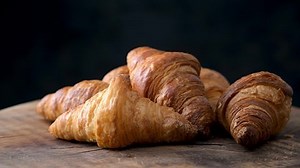 Freshly Baked Croissants On Old Wooden Stock Footage Video (100% Royalty-free) 1046858467 | Shutterstock