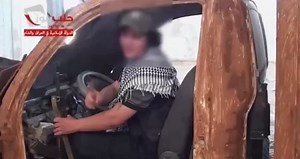 Footage shows explosion in Aleppo suburb and car bomb being prepared