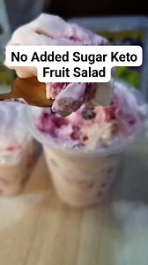 Keto Fruit Salad No Added Sugar Ingredients 250ml Chilled All Purpose Cream 2-3 Tablespoon Monkfruit 2-3 Tablespoon Cream Cheese Frozen Strawberry Frozen Blueberry Liquid Stevia Blueberry Flavor Cheddar Cheese #keto #ketorecipes #lowcarb #salad #fruits #dessert #healthyfood #healthyeating #follower | Maria Theresa Abesamis Gaudicos