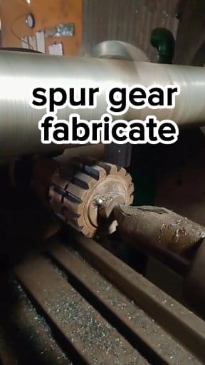 Spur gear fabricate #machine #gears #machinery #videos #metalwork #machineshop #machinelearning #virals | Pj Padogdog Caangay